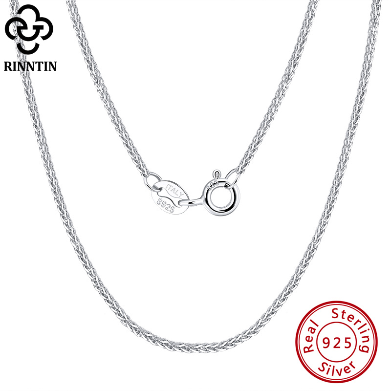 Cuban Link Chain 12Mm - Rinntin 925 Sterling Silver włoski ręcznie
