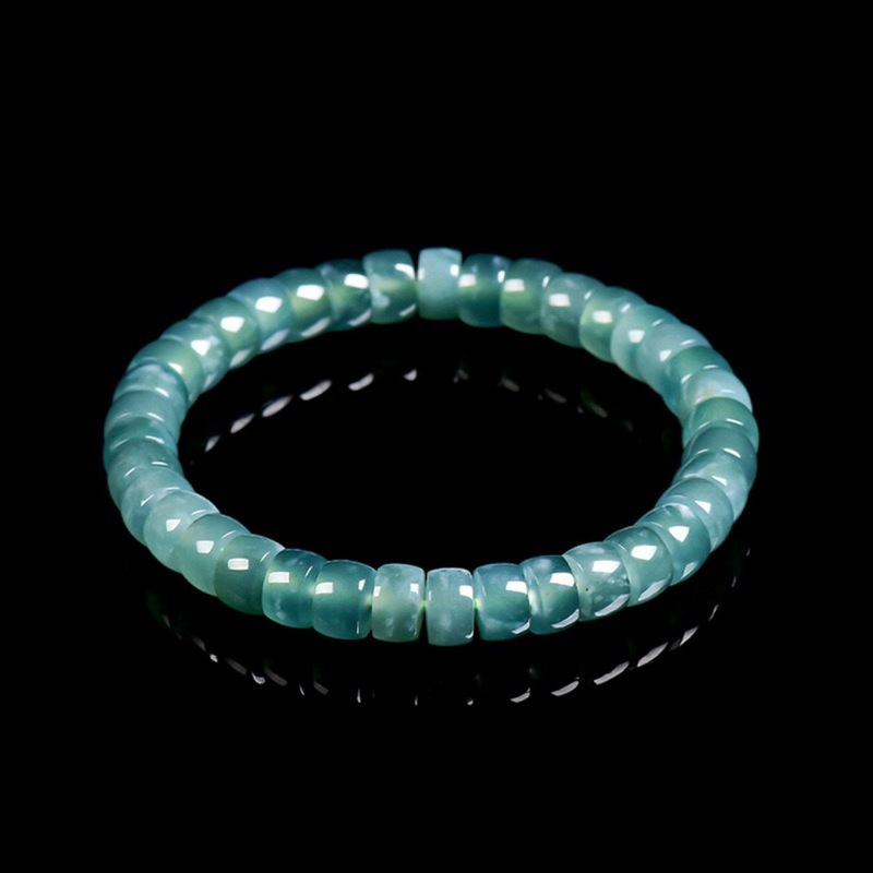 Bracelets - Naturalny jadeit klasy A w kolorze