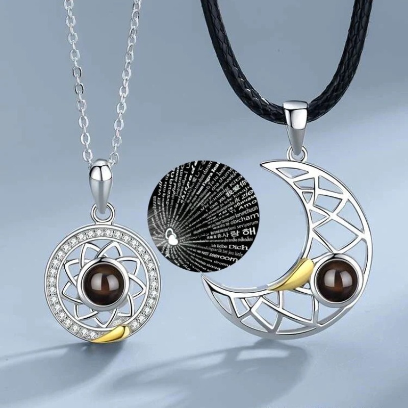 Magnetic Couple Matching Necklaces - 1 Para Magnetyczny naszyjnik dla par