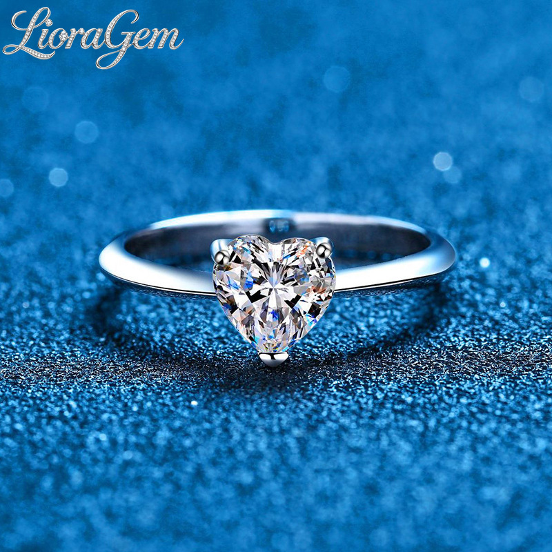 Moissanite Engagement Ring 1 Carat - Pierścionek LioraGem z moissanitem o masie