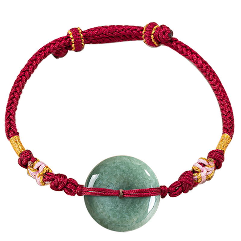 Bracelets - Zielona bransoletka z jadeitu Birma Projektant