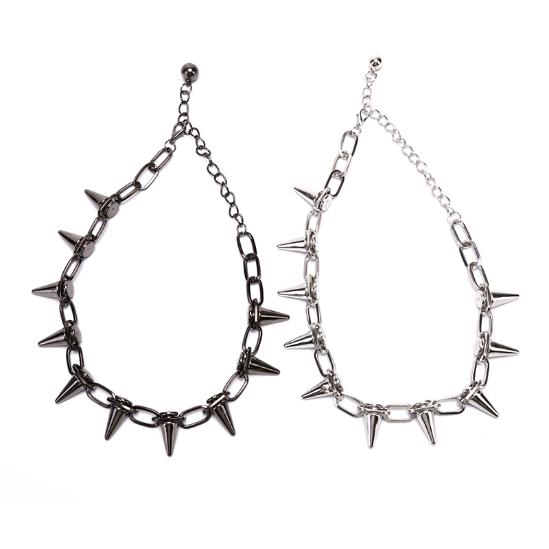 Goth Punk Spike Choker - Nowe nity Chokers Punk Goth Handmade