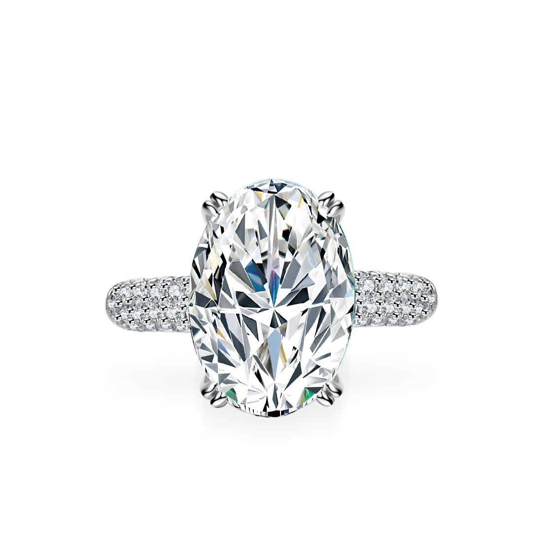 Pierścionek damski z moissanit – Moissanite Engagement Ring 1 Carat recenzja i cena