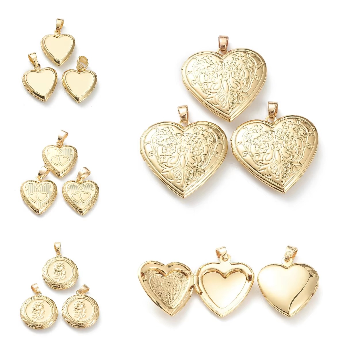 10 szt. Zawieszki w kształcie  – Heart Locket Necklace Photo recenzja i cena