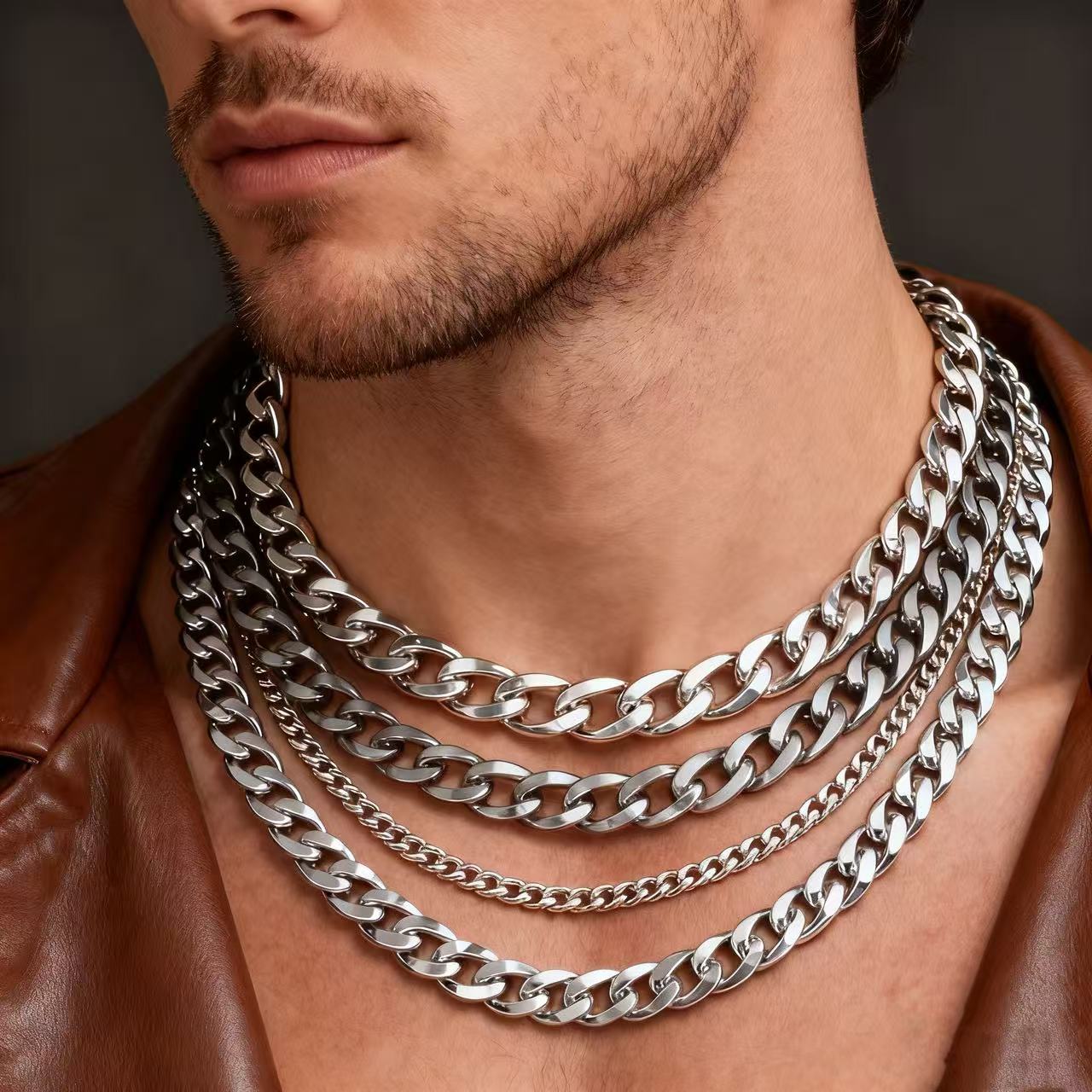 HNSP 3-12MM Naszyjnik z łańcuc – Cuban Link Chain 12Mm recenzja i cena