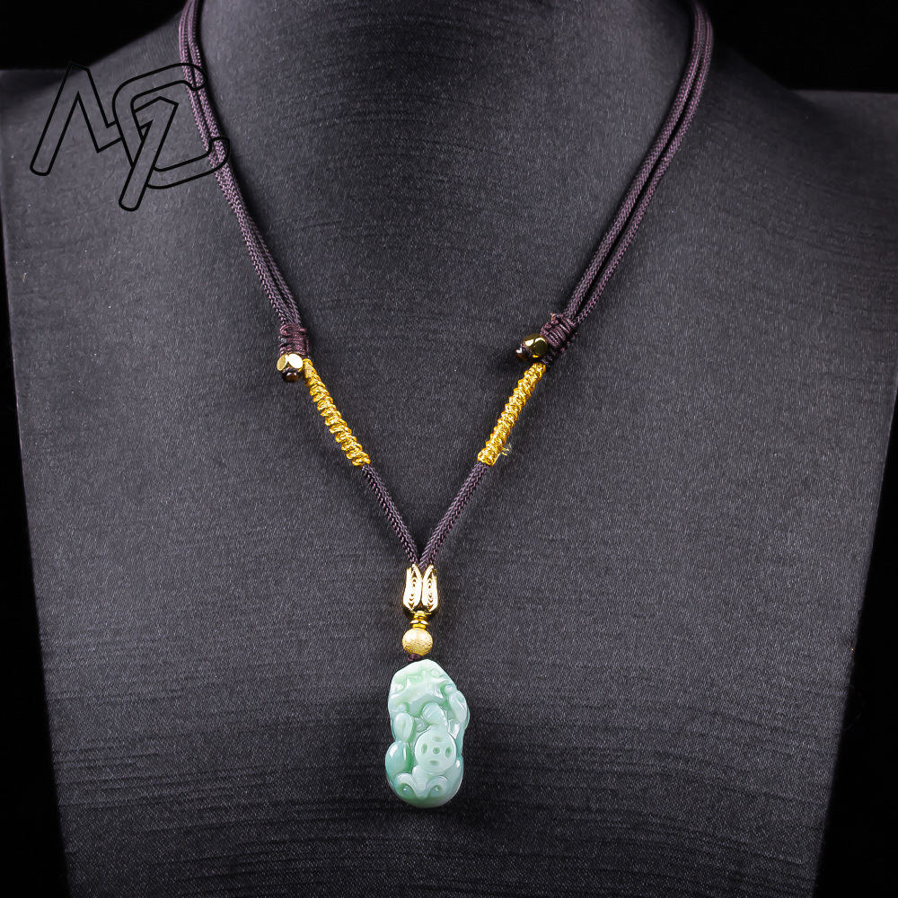 Naturalny birmański jadeit szm – Necklaces recenzja i cena