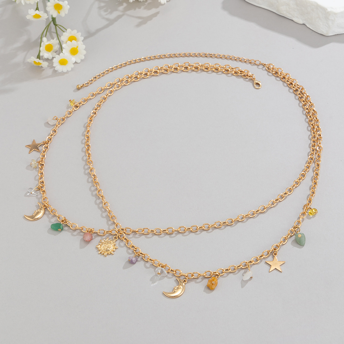 Boho gwiazda księżyc słońce wi – Body Jewelry recenzja i cena