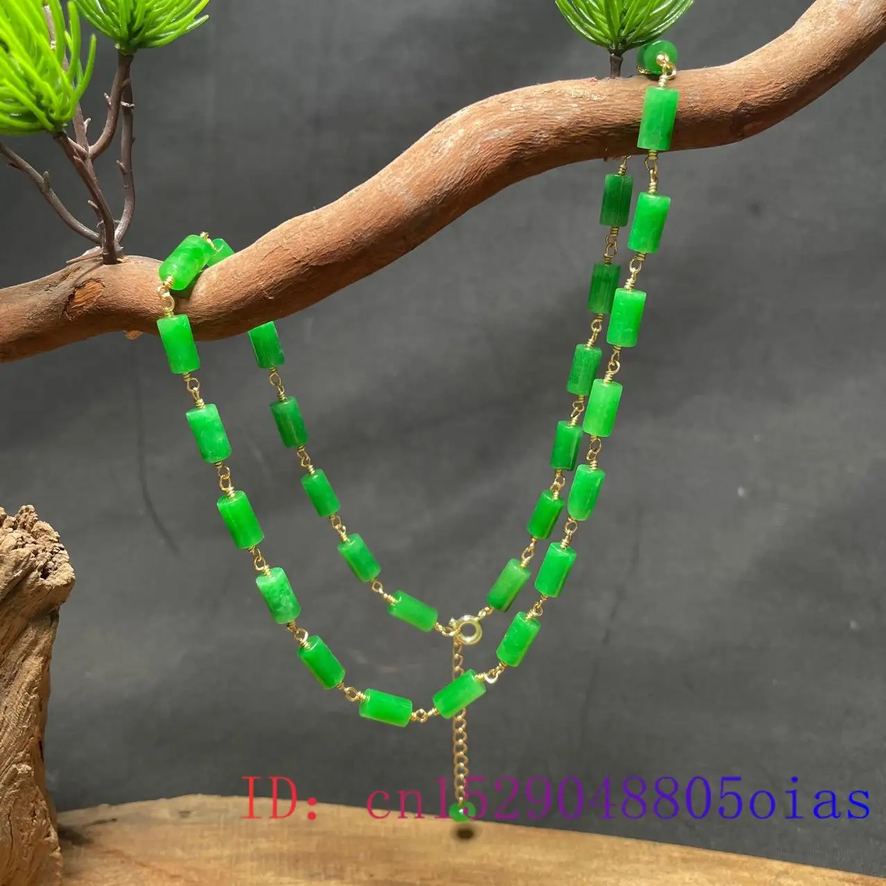 Zielony Jadeitowy Naszyjnik z  – Necklaces recenzja i cena