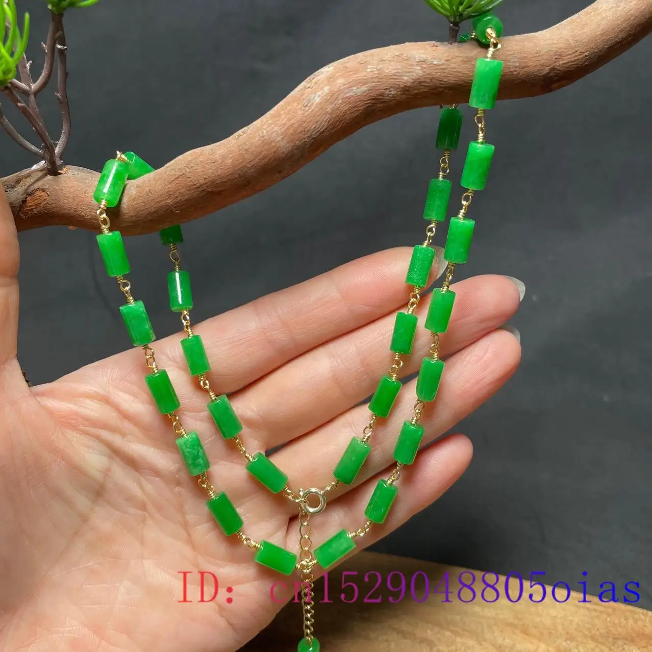 Zielony Jadeitowy Naszyjnik z  – Necklaces recenzja i cena