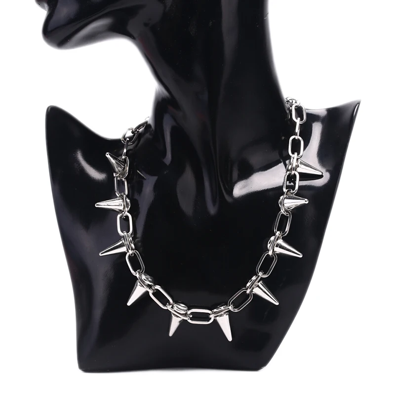 Naszyjnik w stylu goth rock, m – Goth Punk Spike Choker recenzja i cena