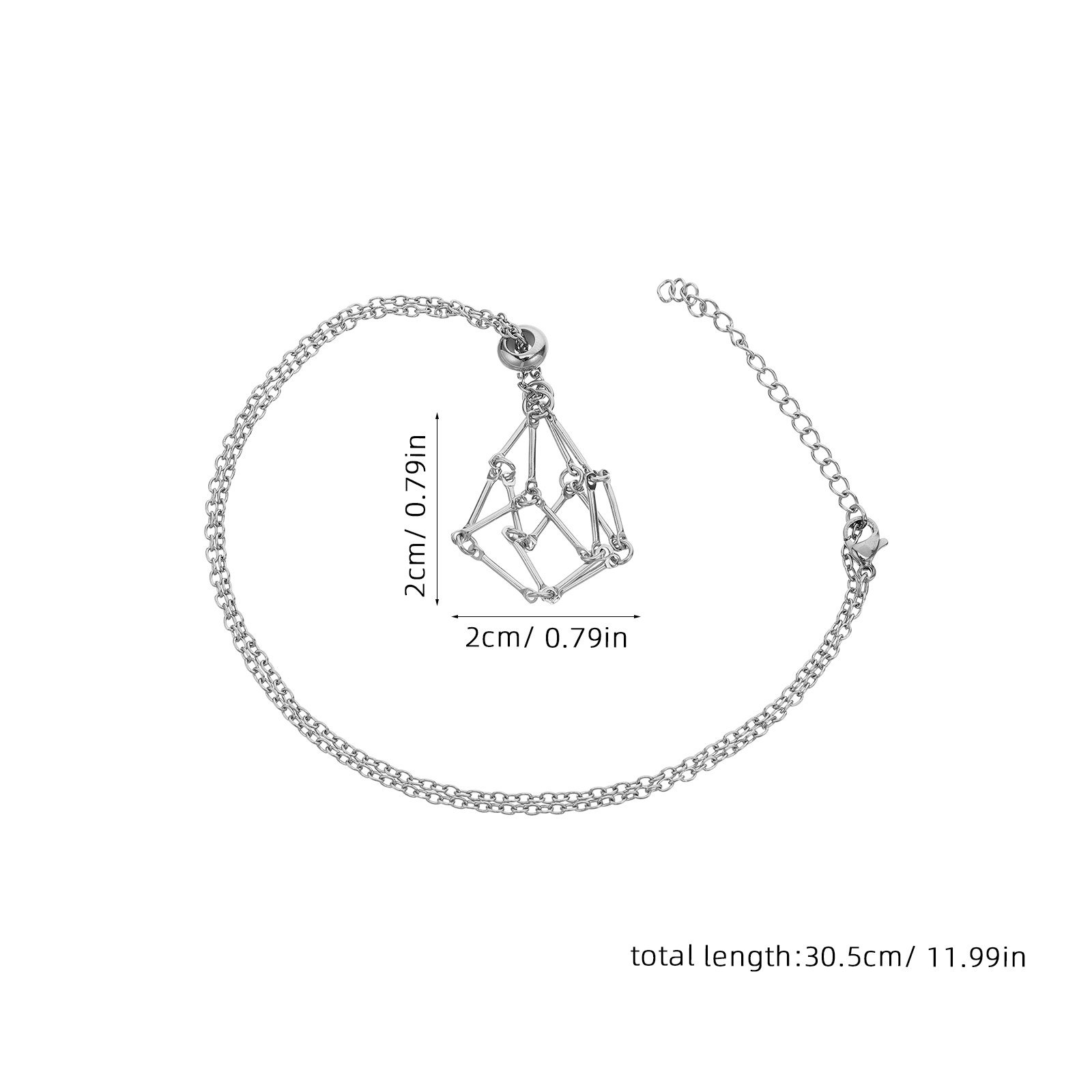 Naszyjnik z kryształowym uchwy – Crystal Pendant Necklace Natural Stone recenzja i cena