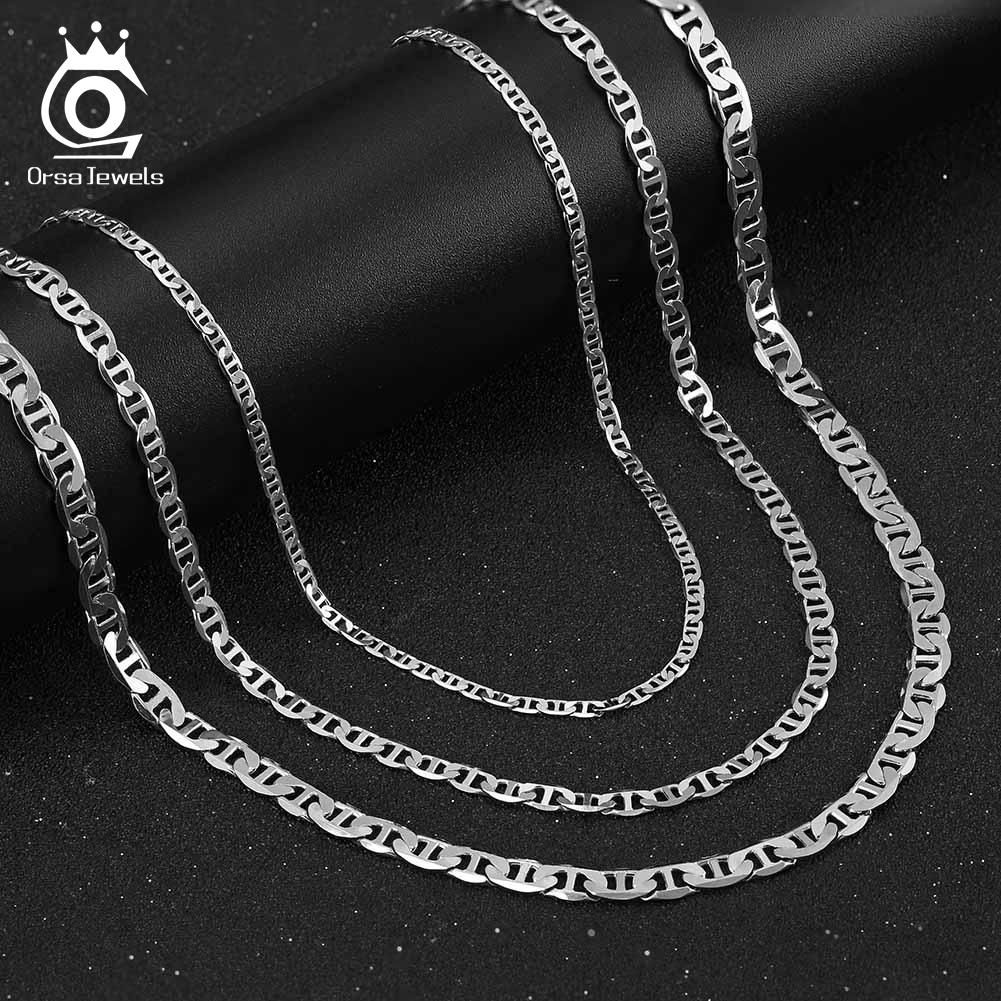 ORSA JEWELS Srebrne naszyjniki – Cuban Link Chain 12Mm recenzja i cena