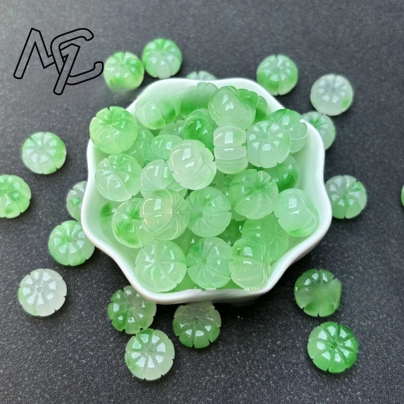 10 sztuk zielony jadeit dynia  – Earrings recenzja i cena