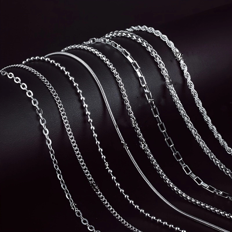 8-częściowy zestaw naszyjników – Cuban Link Chain 12Mm recenzja i cena