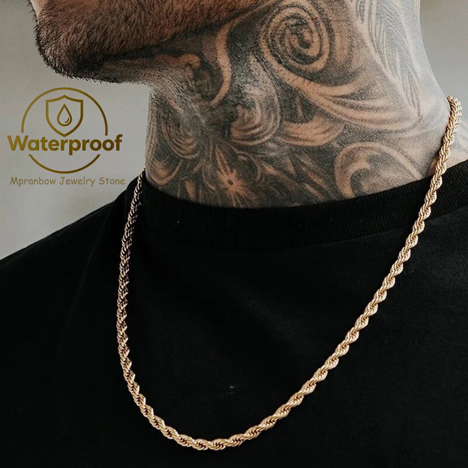 Męskie liny długi naszyjnik st – Cuban Link Chain 12Mm recenzja i cena