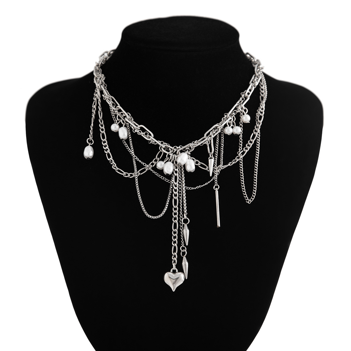 Naszyjniki z nieregularnych im – Pearl Choker Necklace Vintage recenzja i cena