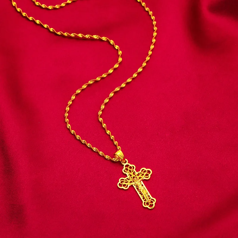 Naszyjnik Briex Jewelry Ins w  – Cross Pendant Necklace Gold recenzja i cena