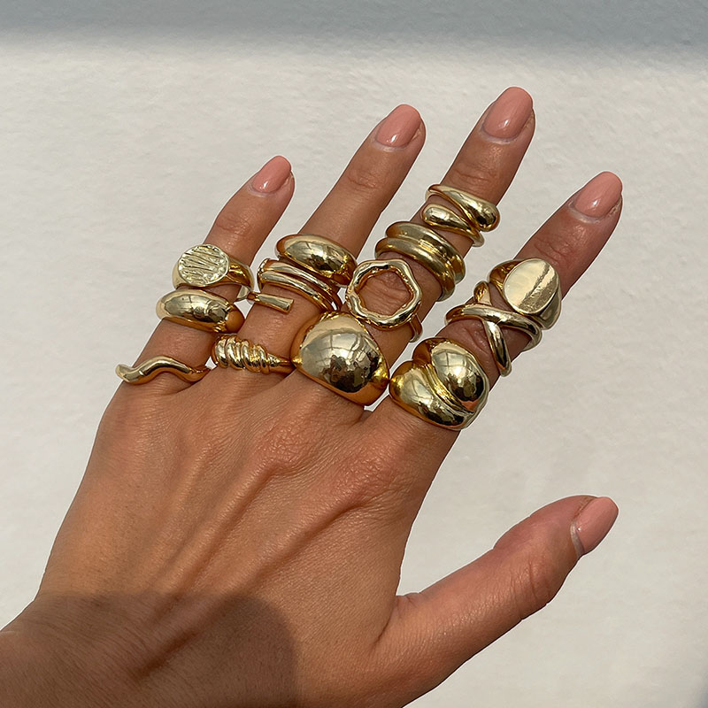 Moda Vintage metalowe pierścio – Vintage Punk Knuckle Rings Set recenzja i cena