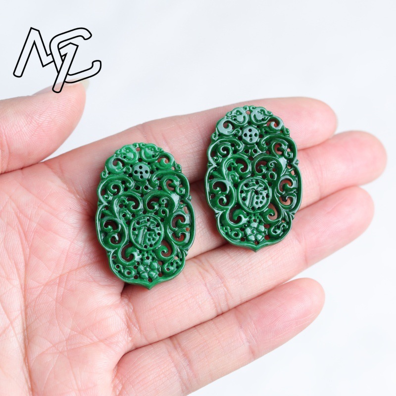 2 szt. Naturalny Jadeit Suchy  – Earrings recenzja i cena