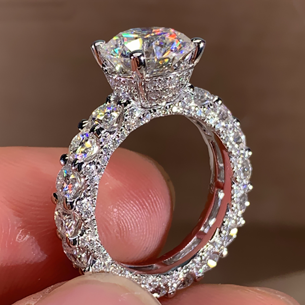 Pierścionek zaręczynowy damski – Moissanite Engagement Ring 1 Carat recenzja i cena