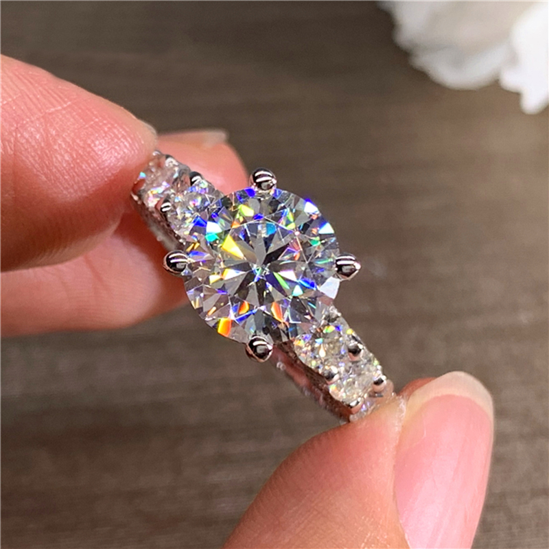 Pierścionek zaręczynowy damski – Moissanite Engagement Ring 1 Carat recenzja i cena