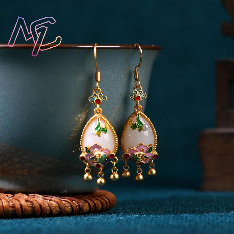 Naturalne jadeitowe kolczyki w – Earrings recenzja i cena