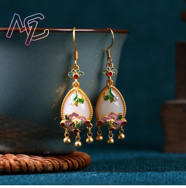 Naturalne jadeitowe kolczyki w – Earrings recenzja i cena