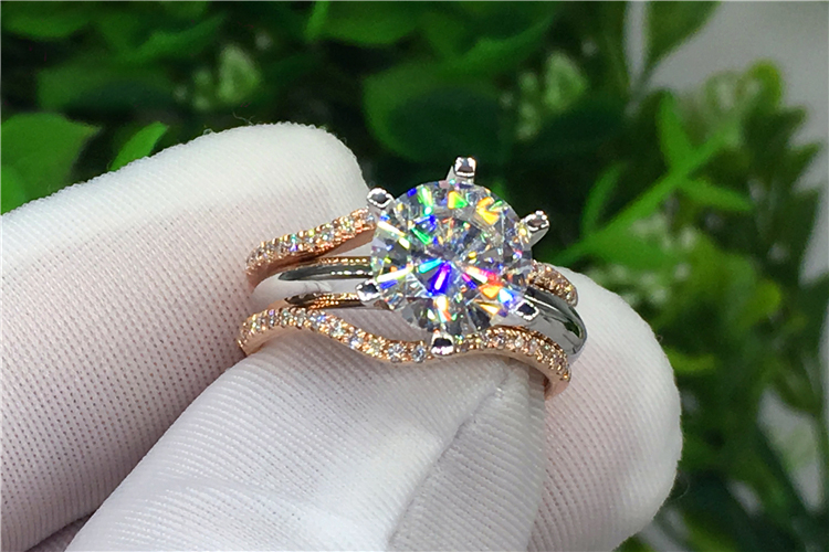 Pierścionek zaręczynowy damski – Moissanite Engagement Ring 1 Carat recenzja i cena