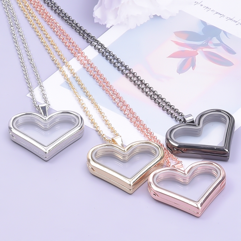1Pc Y2K Girl Sweet Love Heart  – Heart Locket Necklace Photo recenzja i cena