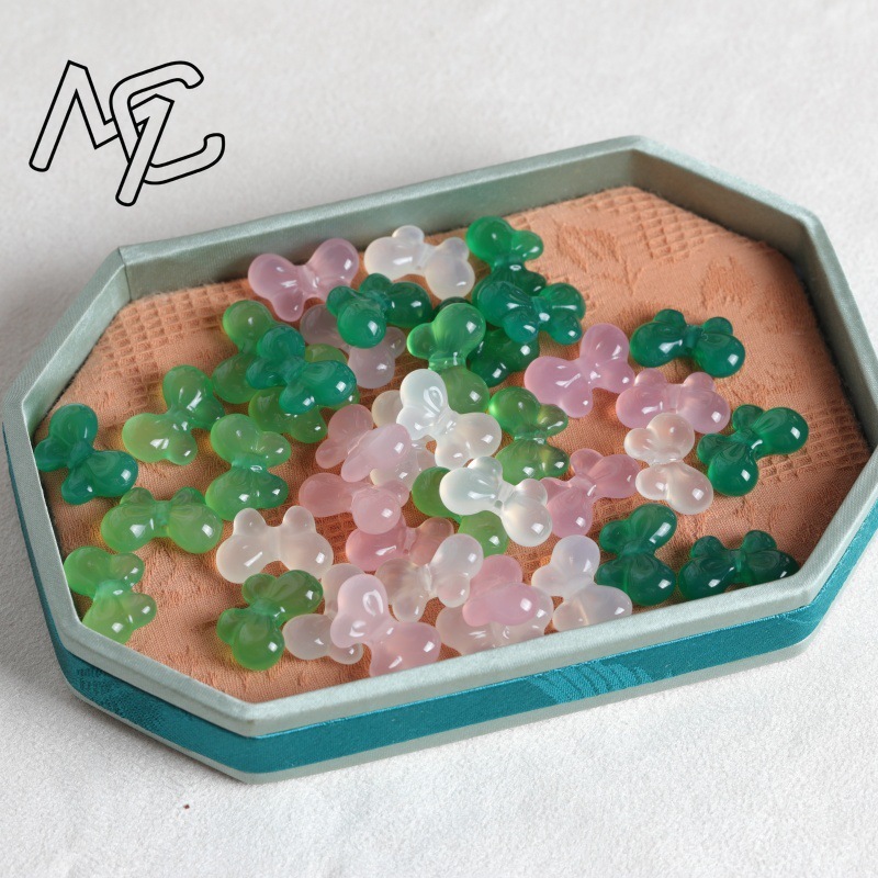 2 szt. Naturalny Chalcedon Dwu – Earrings recenzja i cena