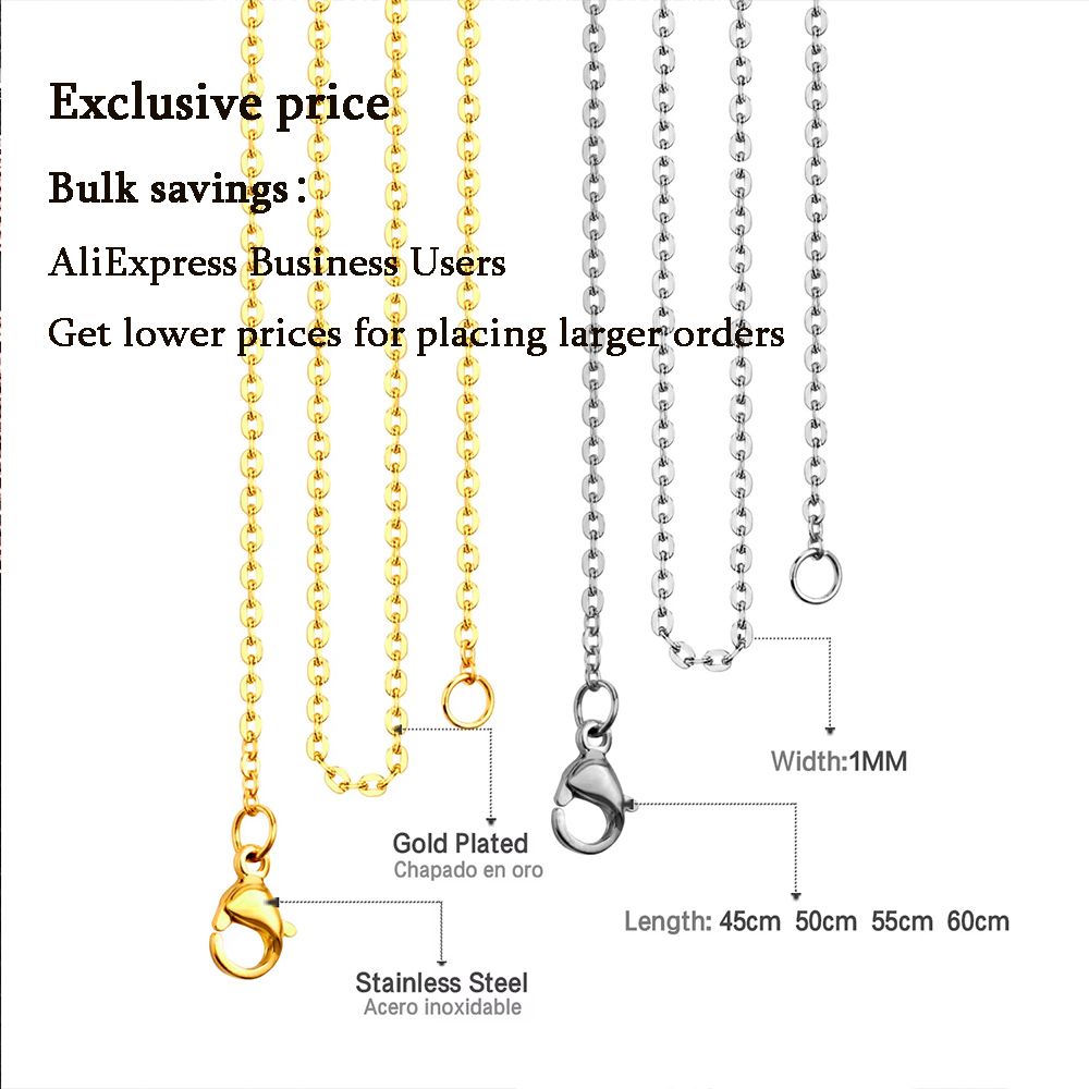 LUXUSTEEL 1-2mm 1/10 sztuk/par – Cuban Link Chain 12Mm recenzja i cena