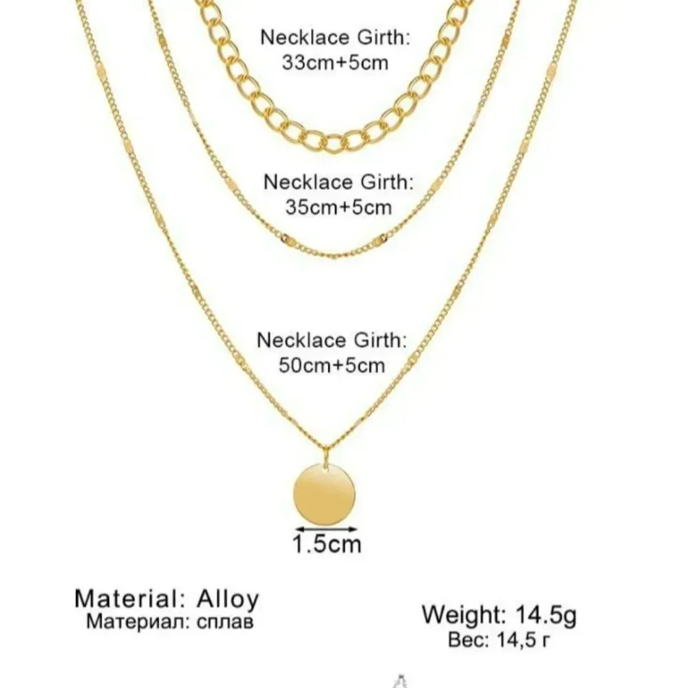 Estetyczne, modne, retro, vint – Layered Pendant Necklace Aesthetic recenzja i cena