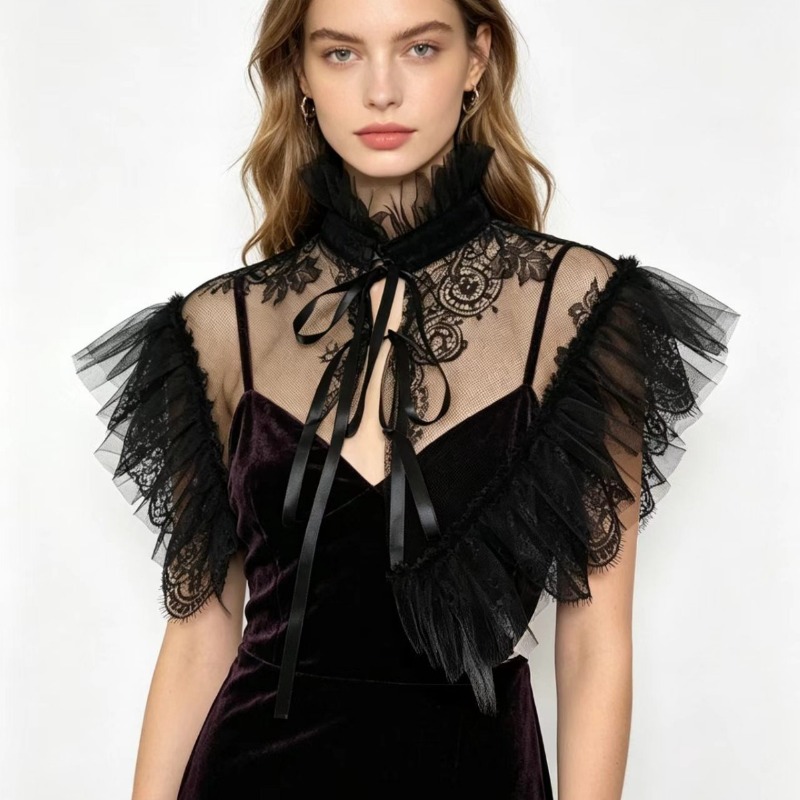 Gotycki styl, koronkowy tiulow – Necklaces recenzja i cena