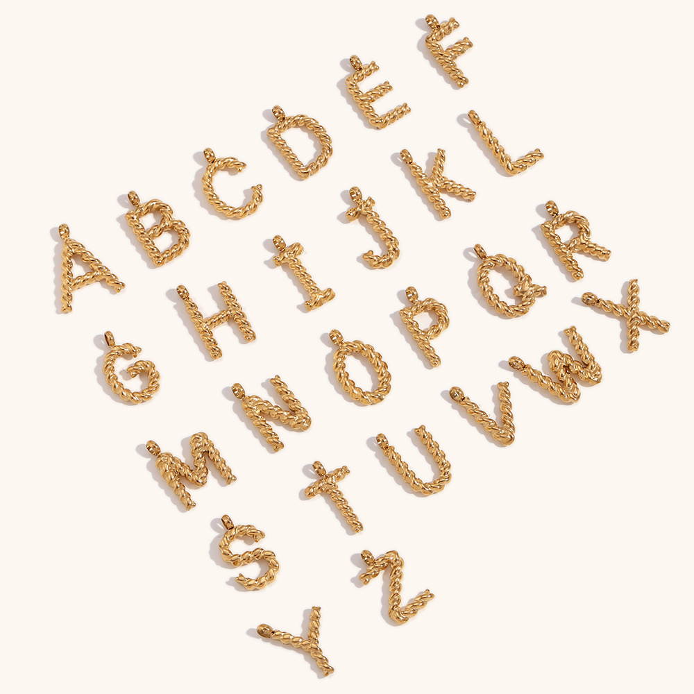 Personalizowany naszyjnik z li – Initial Letter Necklace 18K Gold recenzja i cena