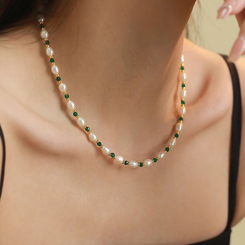 Naszyjnik z delikatnych szklan – Pearl Choker Necklace Vintage recenzja i cena