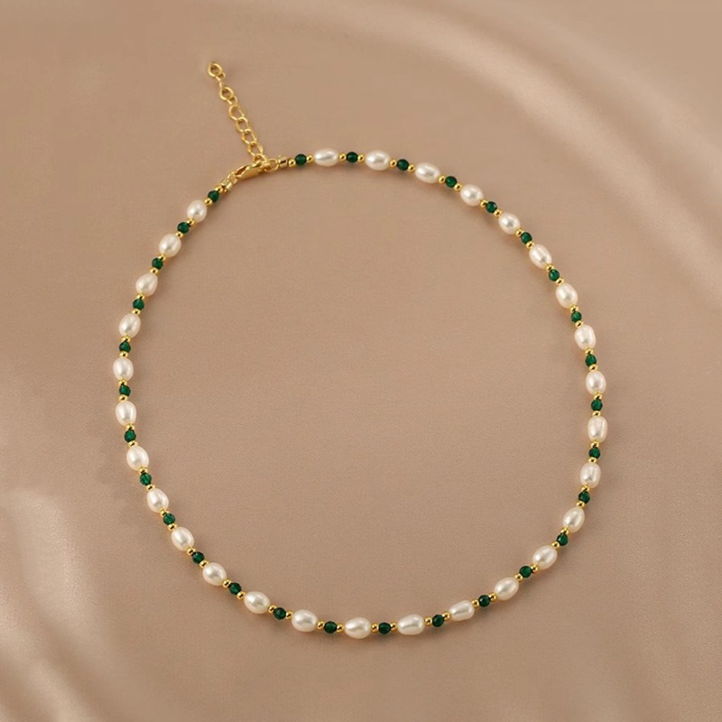Naszyjnik z delikatnych szklan – Pearl Choker Necklace Vintage recenzja i cena