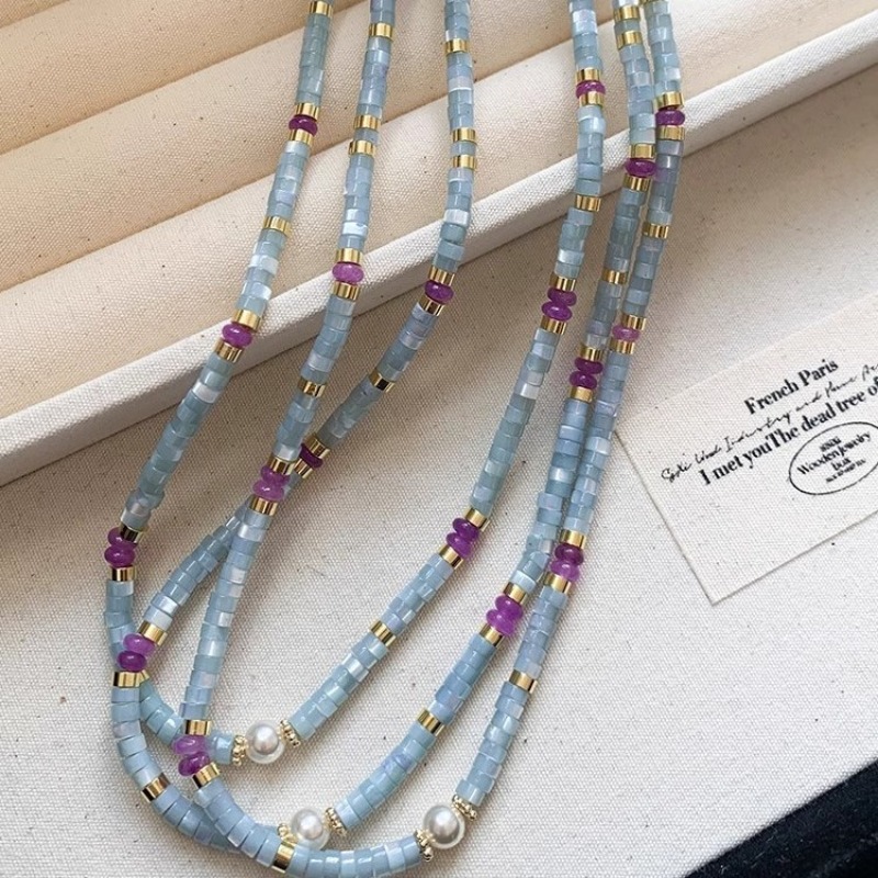 Nietypowe niebieskie naturalne – Pearl Choker Necklace Vintage recenzja i cena