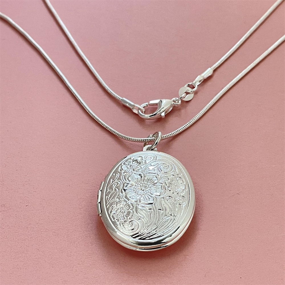 Naszyjnik ze srebra próby 925, – 925 Sterling Silver Chain Necklace Men recenzja i cena