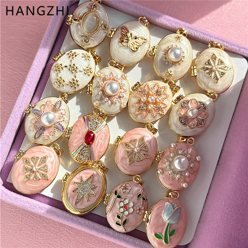 HangZhi Emaliowany Romantyczny – Heart Locket Necklace Photo recenzja i cena