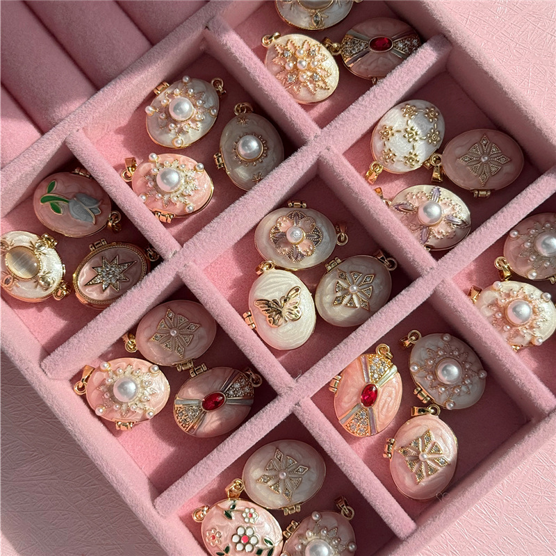 HangZhi Emaliowany Romantyczny – Heart Locket Necklace Photo recenzja i cena
