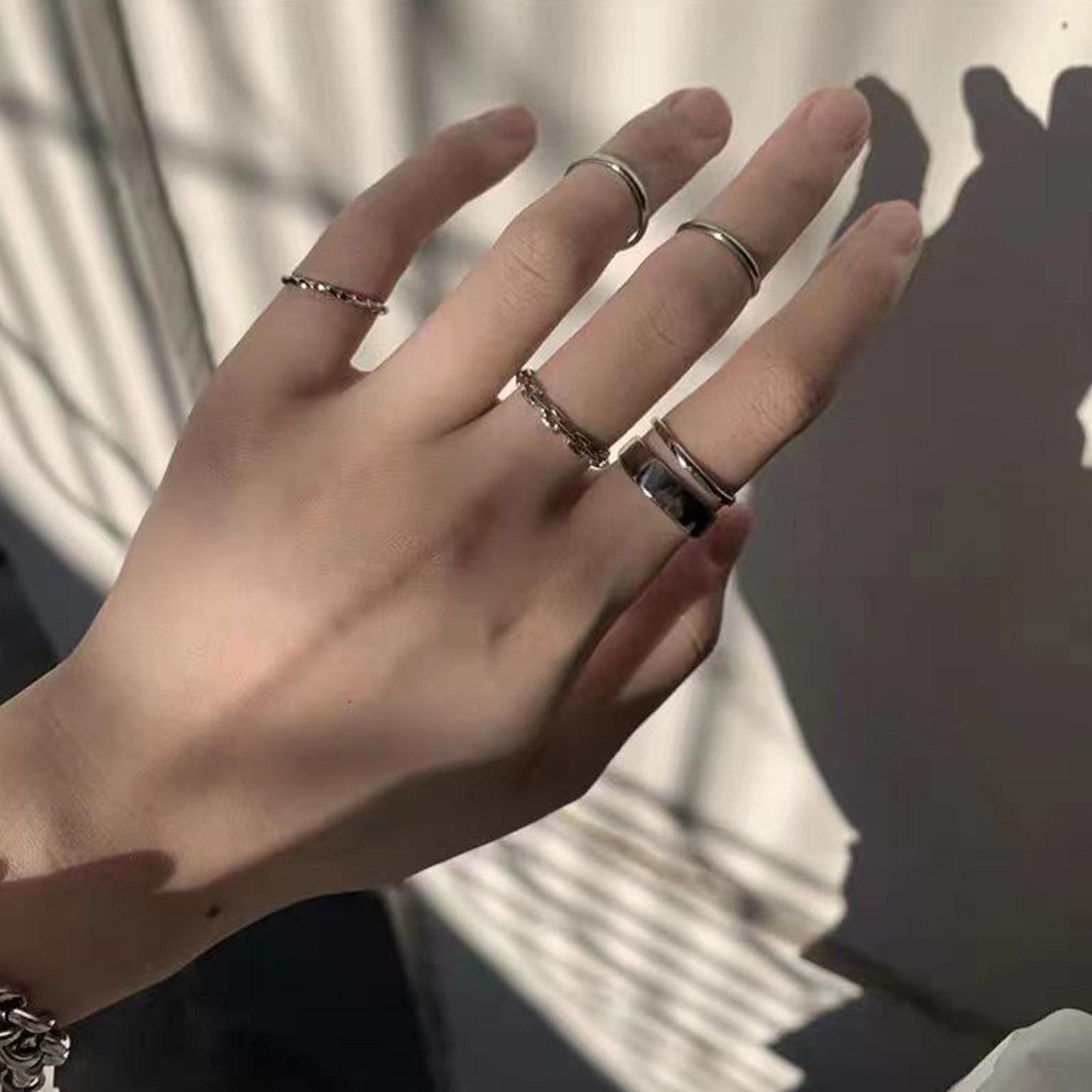 Zestaw damskich pierścieni hip – Vintage Punk Knuckle Rings Set recenzja i cena